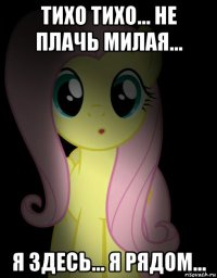тихо тихо... не плачь милая... я здесь... я рядом...