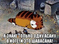  я знаю только одну асану в йоге! и это шавасана!