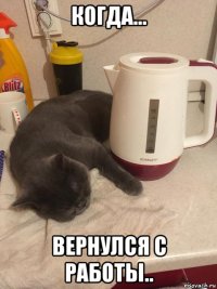 когда... вернулся с работы..