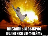  внезапный выброс политики во флейме