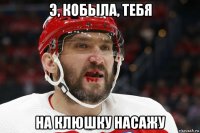 э, кобыла, тебя на клюшку насажу