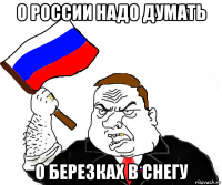 о россии надо думать о березках в снегу