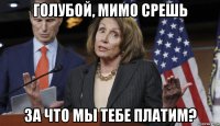 голубой, мимо срешь за что мы тебе платим?