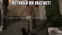 петунья он убегает! 