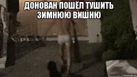донован пошёл тушить зимнюю вишню 