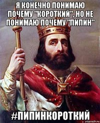 я конечно понимаю почему "короткий", но не понимаю почему "пипин" #пипинкороткий