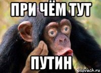 при чём тут путин