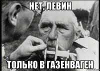 нет, левин только в газенваген