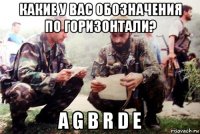 какие у вас обозначения по горизонтали? a g b r d e