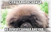 спящая красавица. не причёсанная анечка:))