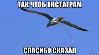 так чтоб инстаграм спасибо сказал