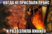 когда не прислали прайс и разозлила никиту