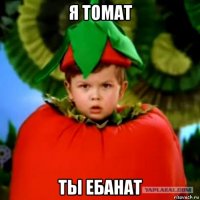 я томат ты ебанат