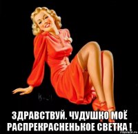  здравствуй. чудушко моё распрекрасненькое светка !