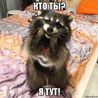 кто ты? я тут!