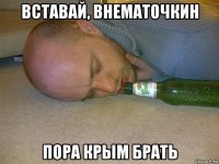 вставай, внематочкин пора крым брать
