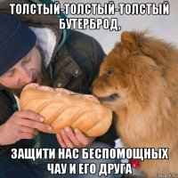 толстый-толстый-толстый бутерброд, защити нас беспомощных чау и его друга