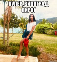 кулер, виноград, пирог 