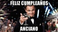 feliz cumpleaños anciano