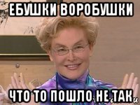 ебушки воробушки что то пошло не так