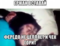 ержан вставай фередо не цепляет и чек горит