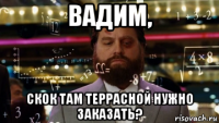 вадим, скок там террасной нужно заказать?