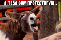 я, тебя сам протестирую... 