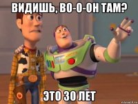 видишь, во-о-он там? это 30 лет