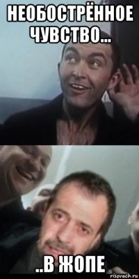 необострённое чувство... ..в жопе