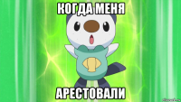 когда меня арестовали
