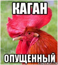 каган опущенный