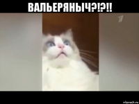 вальеряныч?!?!! 