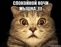 спокойной ночи мышка..))) 