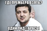 где премьера взять? одни пид@арасы