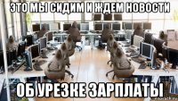 это мы сидим и ждем новости об урезке зарплаты