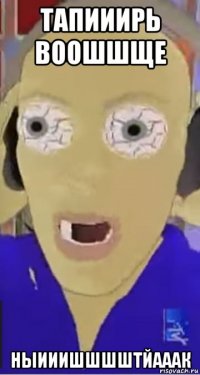 тапииирь воошшще ныииишшшштйааак
