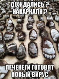 дождались ? накаркали ? печенеги готовят новый вирус