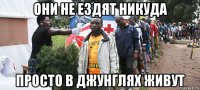 они не ездят никуда просто в джунглях живут