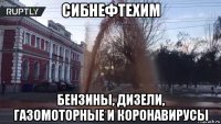 сибнефтехим бензины, дизели, газомоторные и коронавирусы