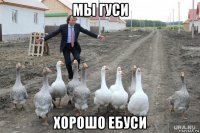 мы гуси хорошо ебуси