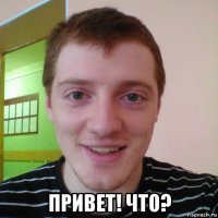  привет! что?