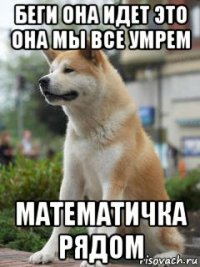 беги она идет это она мы все умрем математичка рядом