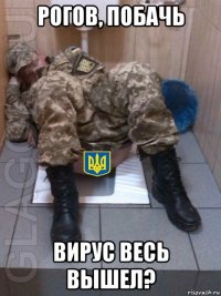 рогов, побачь вирус весь вышел?