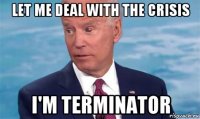 let me deal with the crisis i'm terminator