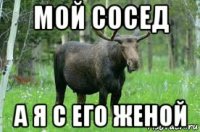 мой сосед а я с его женой
