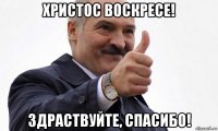 христос воскресе! здраствуйте, спасибо!