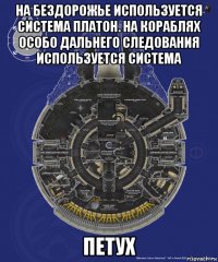 на бездорожье используется система платон. на кораблях особо дальнего следования используется система петух