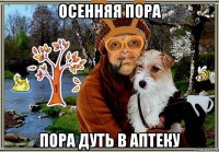 осенняя пора пора дуть в аптеку