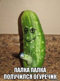  палка палка получился огуречик