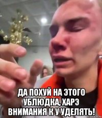  да похуй на этого ублюдка, харэ внимания к у уделять!